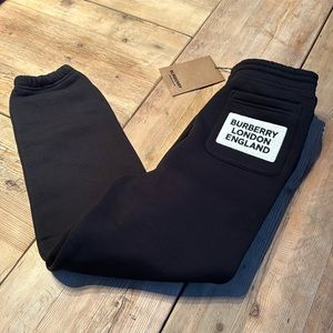 Burberry Black Kids Sweatpants
